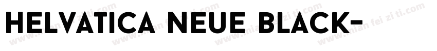 Helvatica Neue black字体转换